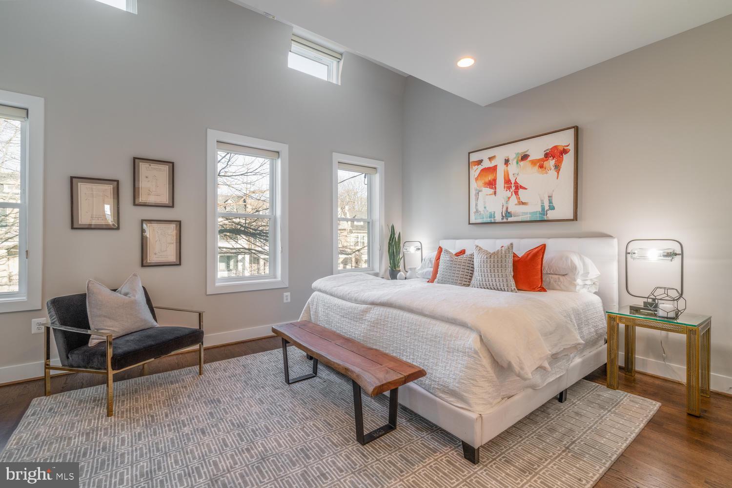 4110 3rd Street Northwest Washington, DC 20011 - Photo 16 of 47 Master Suite w/ Vaulted Ceiling & Eastern Exposure