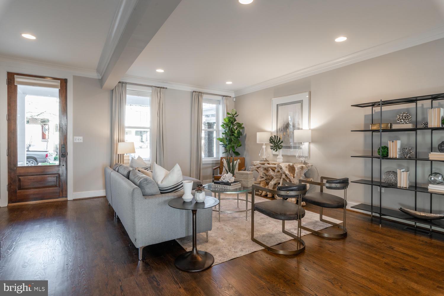 4110 3rd Street Northwest Washington, DC 20011 - Photo 2 of 47 Light Filled Living Room w Eastern Exposure