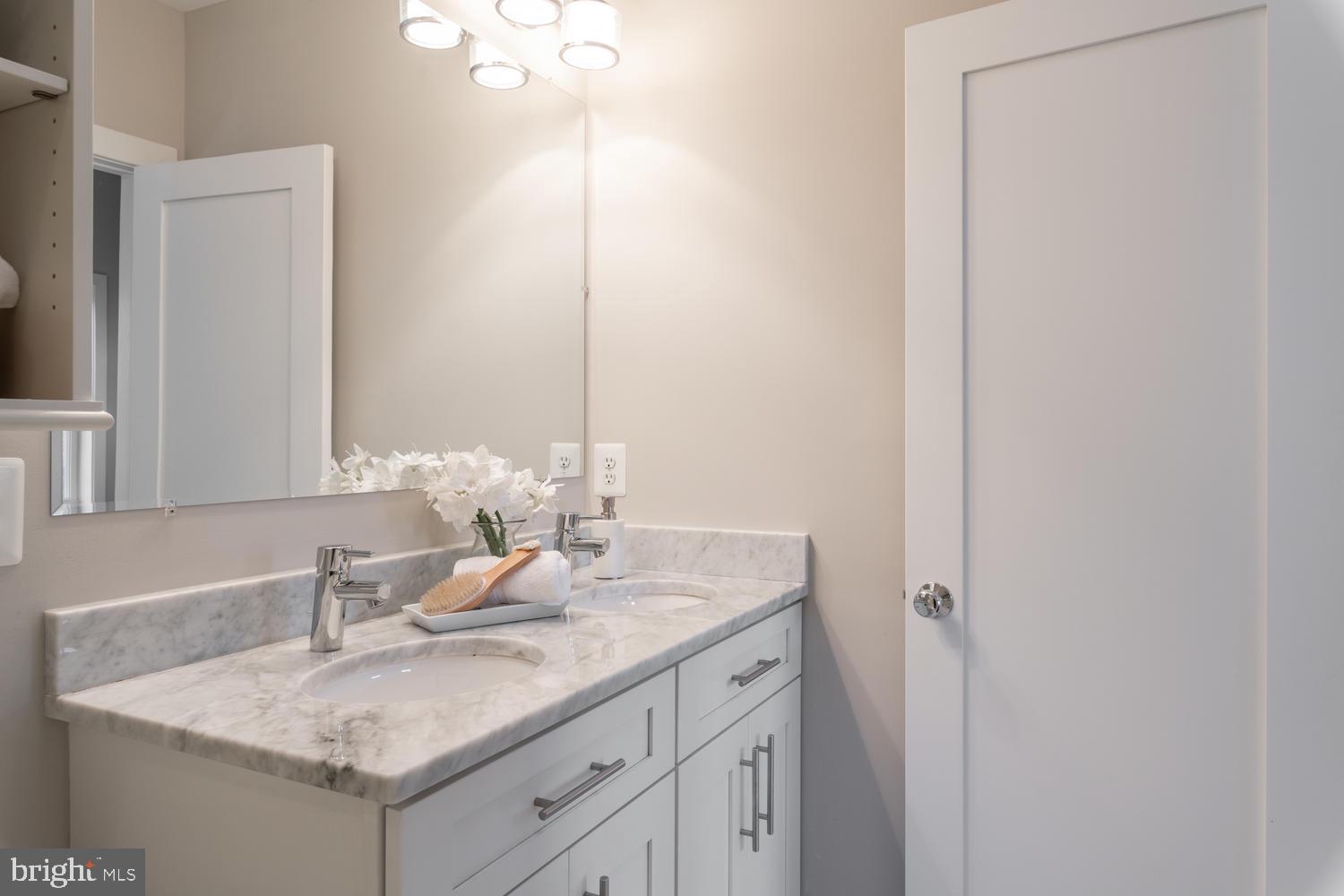 4110 3rd Street Northwest Washington, DC 20011 - Photo 20 of 47 Marble-topped Dual Vanity w Excellent Storage