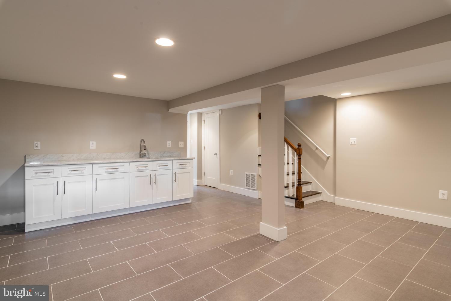 4110 3rd Street Northwest Washington, DC 20011 - Photo 28 of 47 Enormous LL Family Room w Marble Wetbar