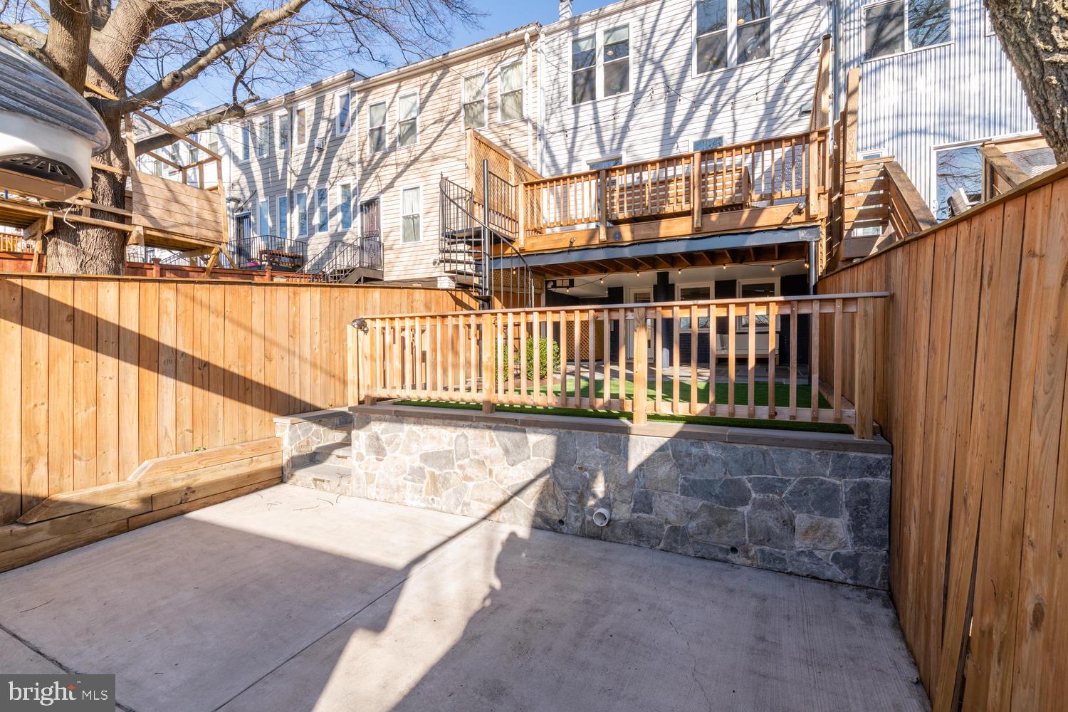 4110 3rd Street Northwest Washington, DC 20011 - Photo 38 of 47 Secure Two Car Parking w Extensive Hardscaping