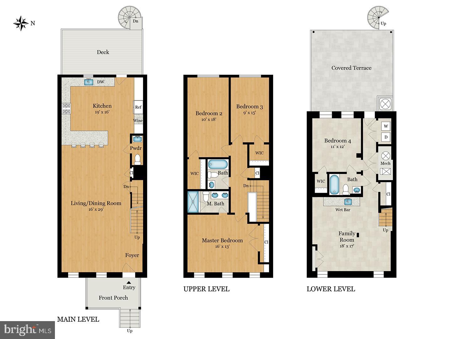 4110 3rd Street Northwest Washington, DC 20011 - Photo 47 of 47 Floor Plan