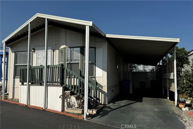 a view of a house with a glass door