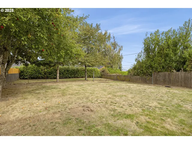 a backyard of a house