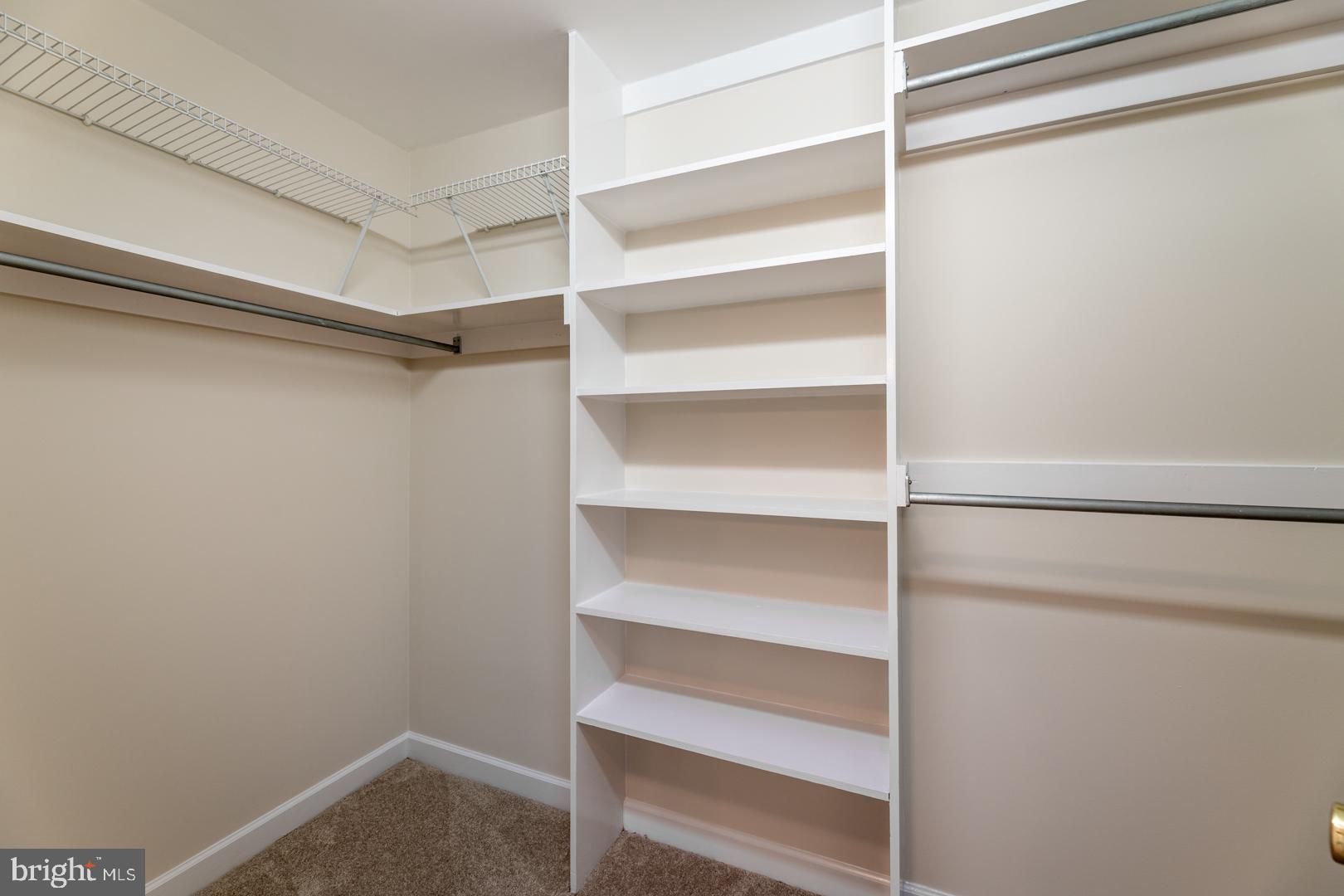 10009 Raynor Road Silver Spring, MD 20901 - Photo 17 of 34 a view of walk in closet with empty racks