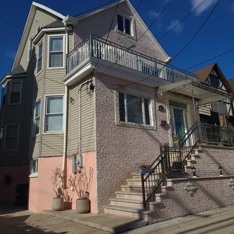 a front view of a house