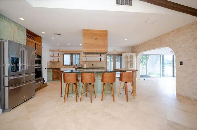 a view of a house with a lake view