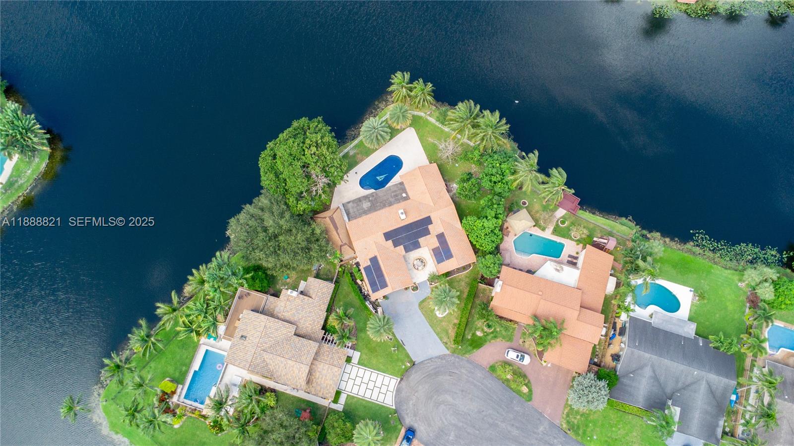 9881 Southwest 1st Court Plantation, FL 33324 - Photo 44 of 52 an aerial view of a house swimming pool and outdoor space