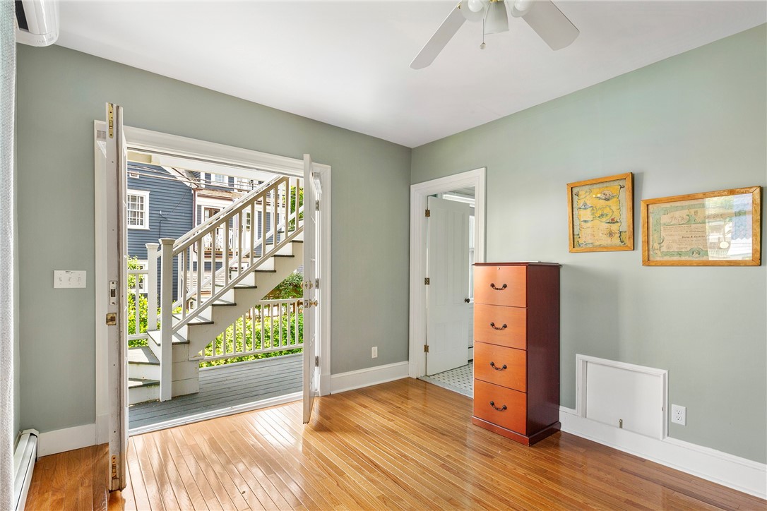 60 Division Street Newport, RI 02840 - Photo 27 of 44 3rd bedroom w/ french doors and balcony