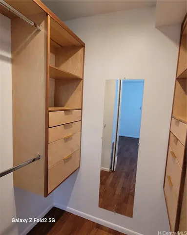 a view of walk in closet
