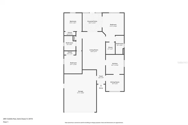 $324,900 | 2901 Cialella Pass, St. Cloud, FL 34772