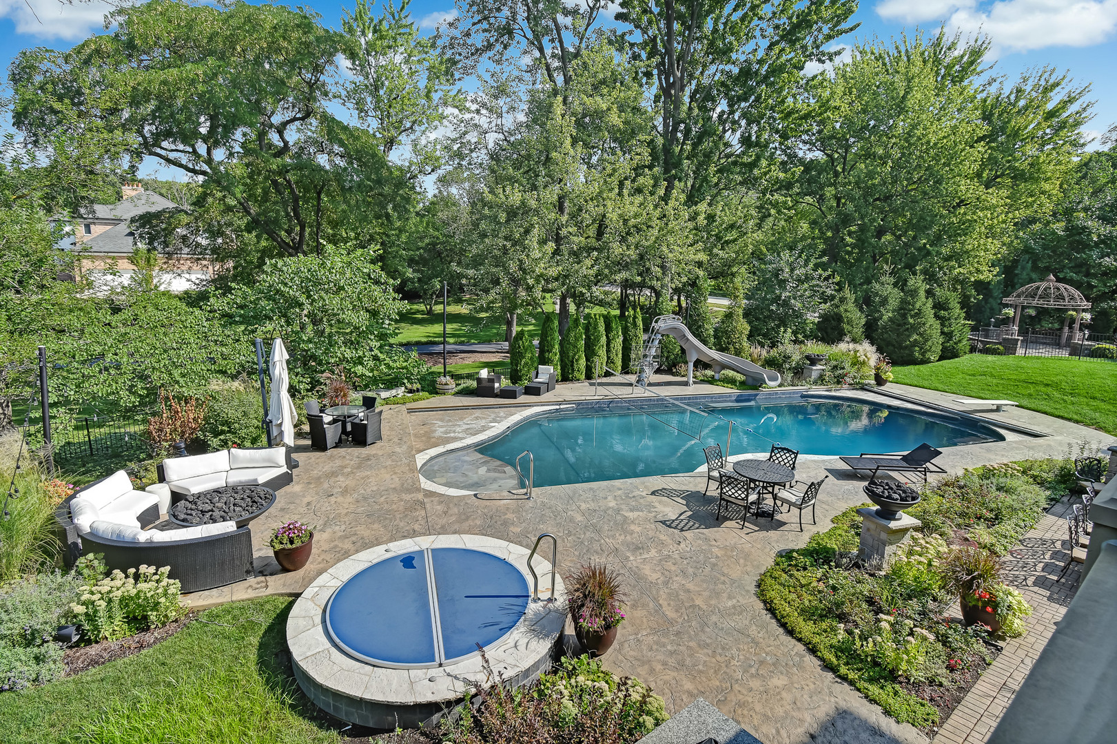 21 Ashton Drive Burr Ridge, IL 60527 - Photo 36 of 45 swimming pool view with a seating space