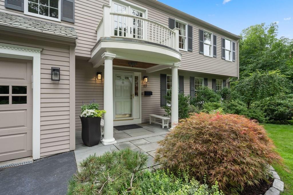 19 Shelley Road Wellesley, MA 02481 - Photo 3 of 42 a front view of a house with a garden