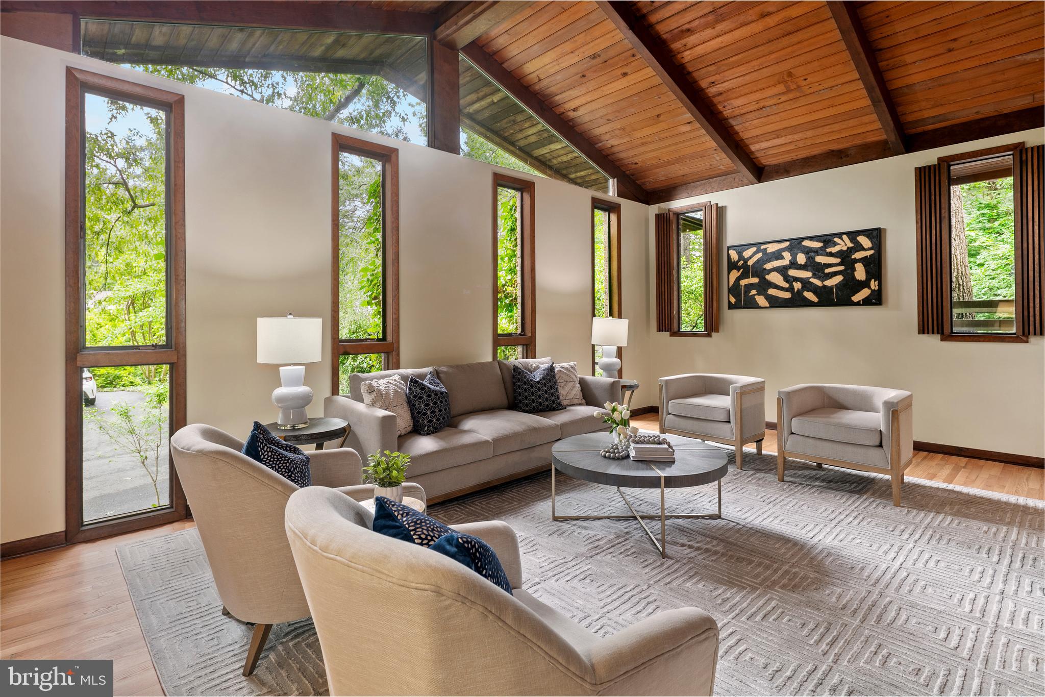 2825 Lorcom Lane Arlington, VA 22207 - Photo 16 of 63 a living room with furniture and a large window