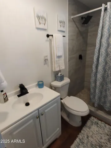 a white toilet sitting next to a bathroom sink
