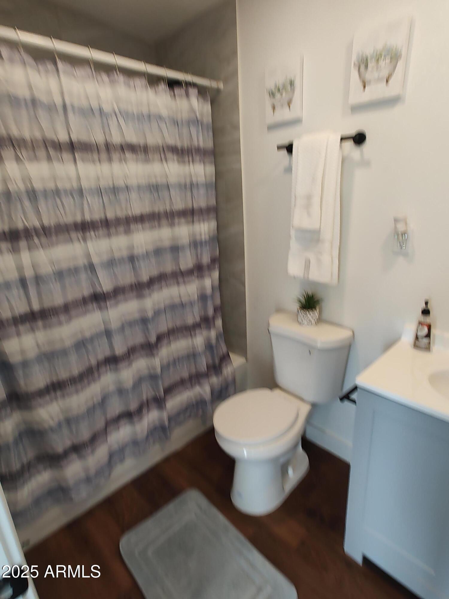 408 Hartford Road Kearny, AZ 85137 - Photo 9 of 20 a bathroom with a toilet a sink and a shower