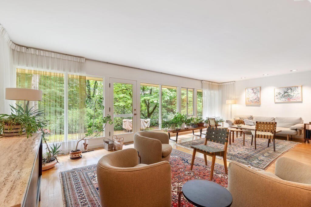 7 Leeland Terrace Lexington, MA 02421 - Photo 6 of 32 a living room with furniture and a large window