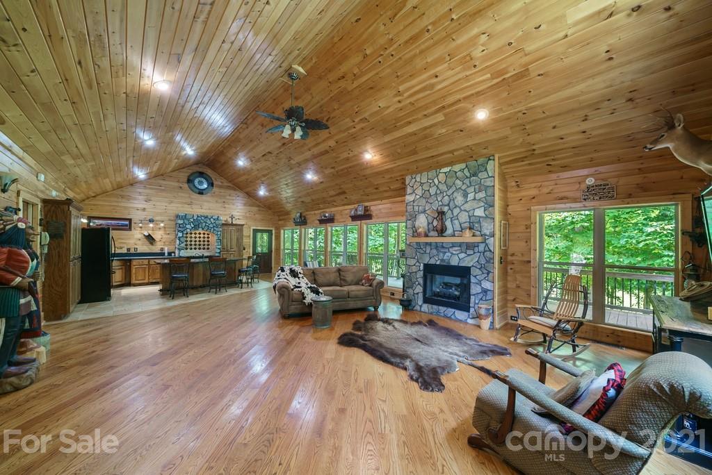 1094 West End Road Chester, SC 29706 - Photo 6 of 37 a living room with fireplace furniture and a wooden floor