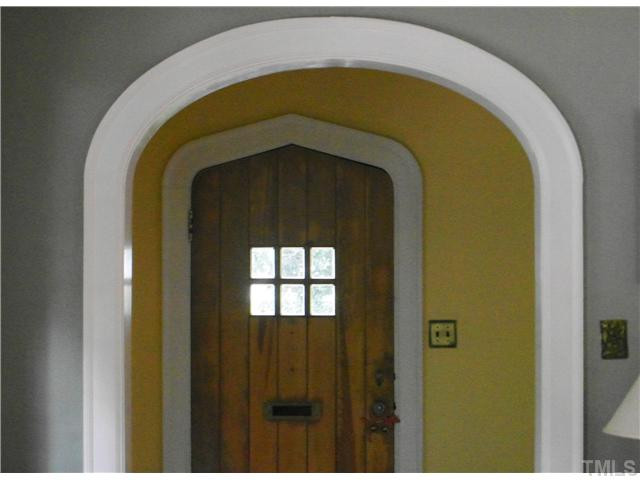 2216 St Marys Street Raleigh, NC 27608 - Photo 4 of 25 As you look back toward the front door, notice the design of the trim~gorgeous solid front door of yesteryear!