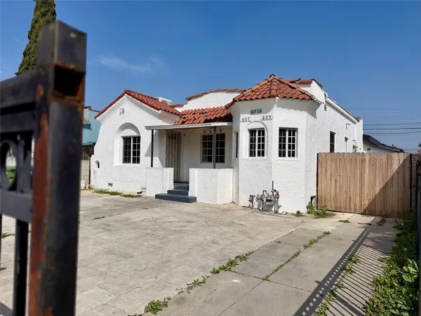 a view of a house with a patio