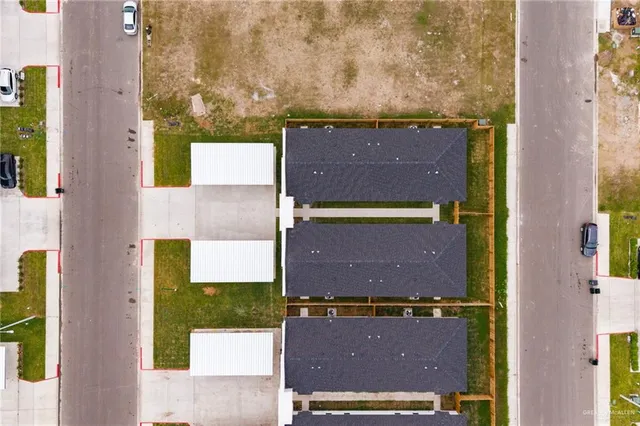 an aerial view of a city