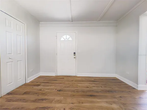 a view of an empty room