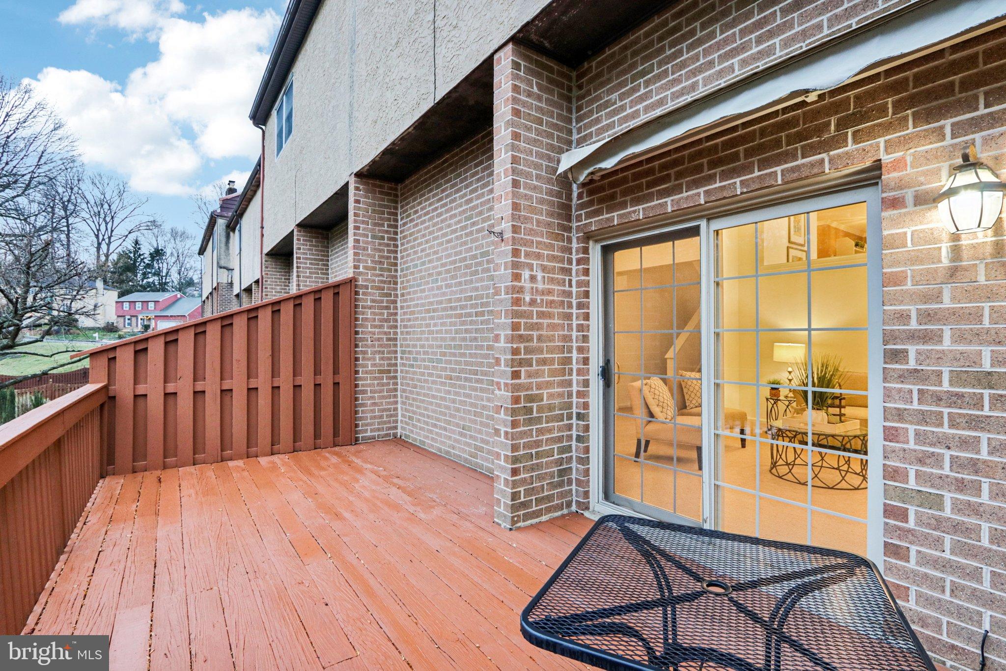120 Eaton Drive Wayne, PA 19087 - Photo 38 of 58 Rear Deck from Great Room Sliders