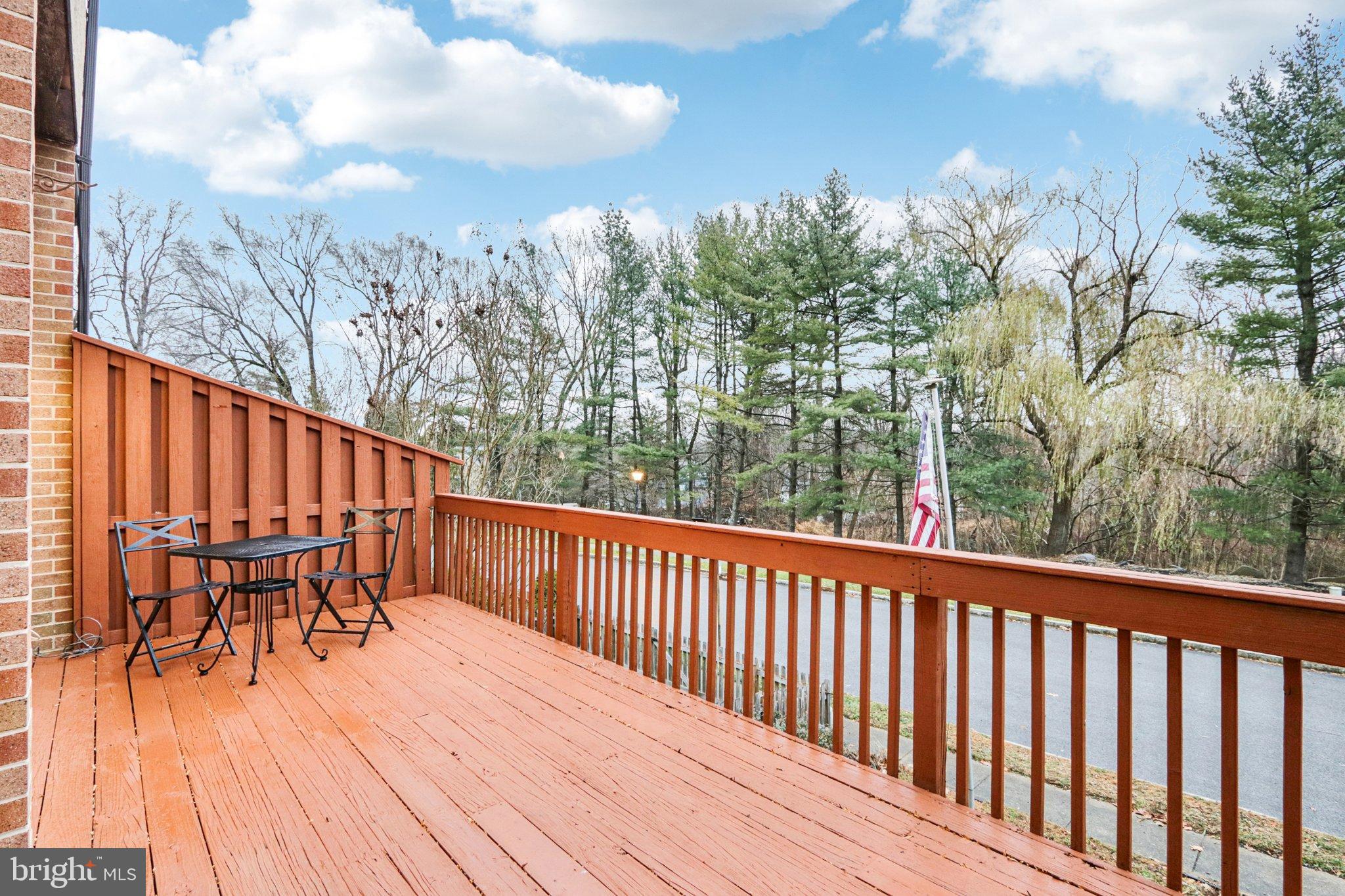 120 Eaton Drive Wayne, PA 19087 - Photo 39 of 58 Rear Deck from Great Room Sliders