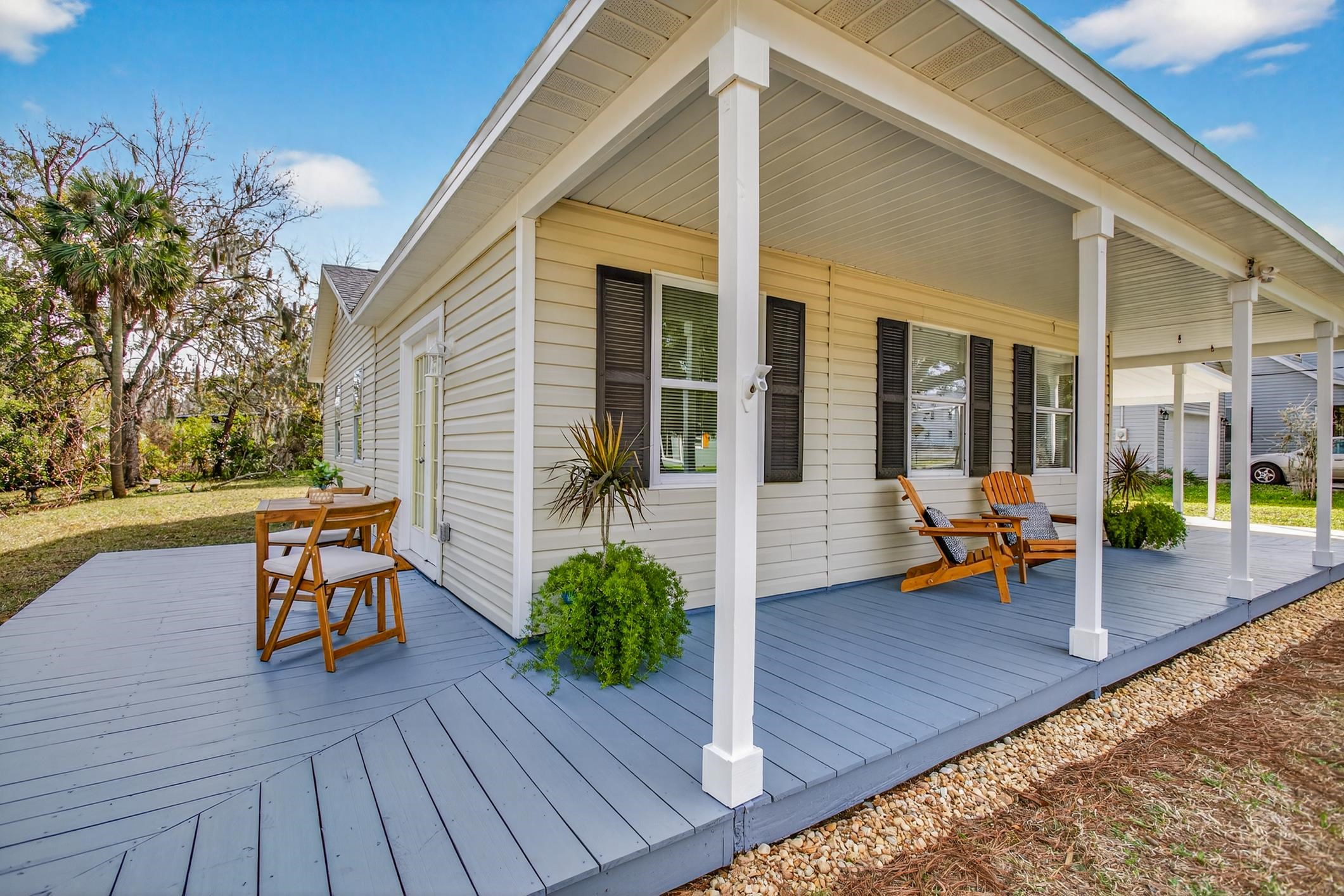 37 Madeore Street St. Augustine, FL 32084 - Photo 6 of 45 Cozy outdoor spaces beckon you to relax after a long day or enjoy a morning coffee and get to know your neighbors.
