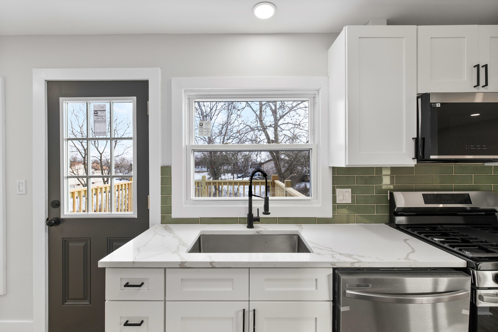 523 Nathan Road University Park, IL 60484 - Photo 11 of 43 a kitchen with a sink and large window