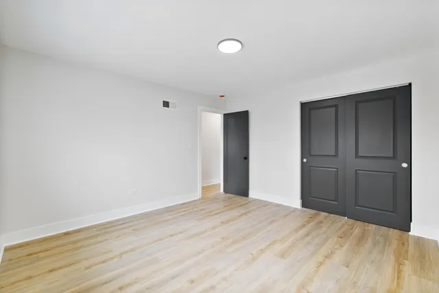 a big room with wooden floor