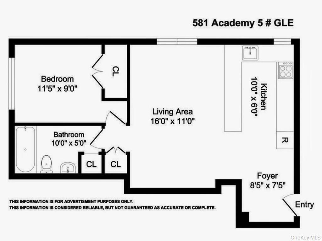 581 Academy Street, Unit GLE Manhattan, NY 10034 - Photo 18 of 18 a picture of a book and a bed