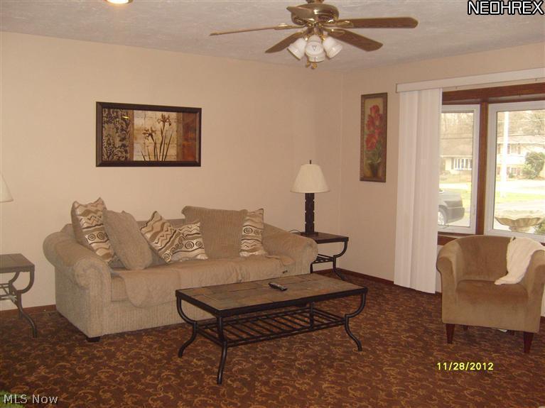 6009 Collins Road Mentor, OH 44060 - Photo 3 of 25 LIVING ROOM WITH NEWER CARPETING