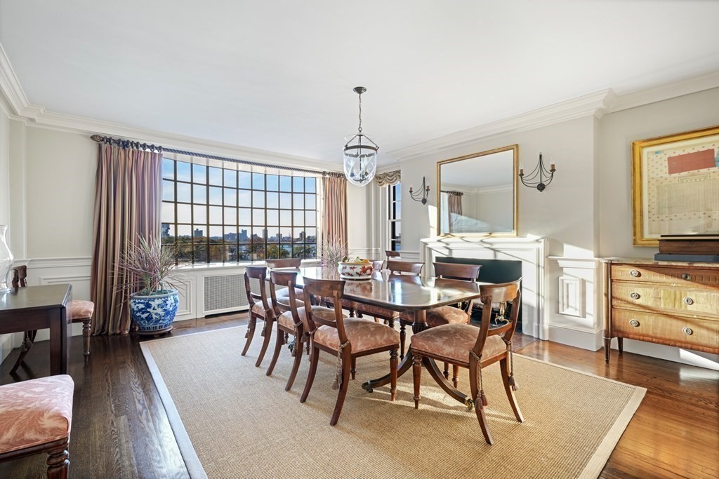 282 Beacon Street, Unit 6 Boston, MA 02116 - Photo 10 of 26 a view of a dining room with furniture window and wooden floor