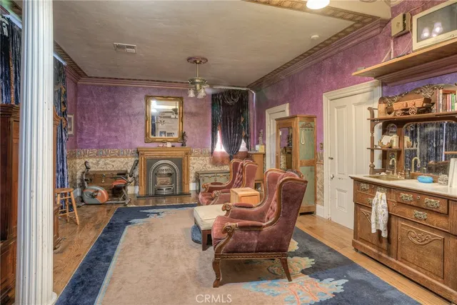 a view of a street with a tree