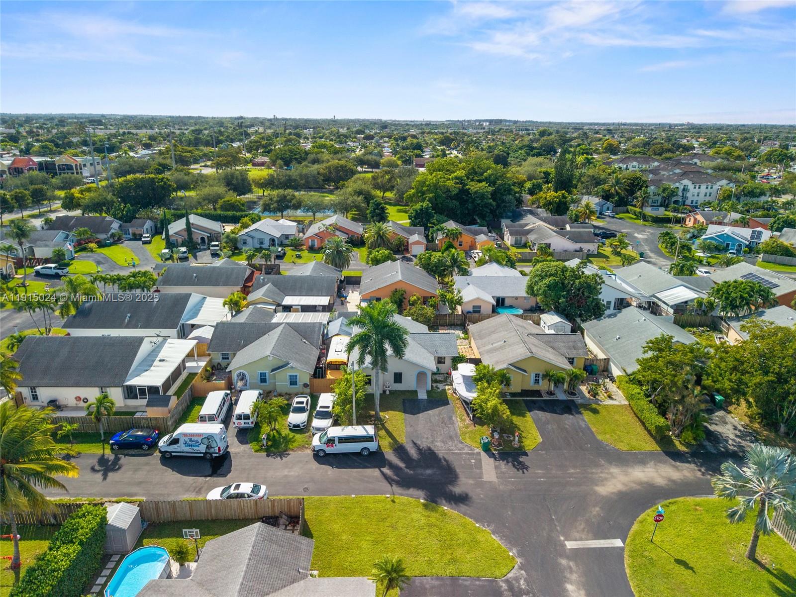 12740 Southwest 249th Terrace Homestead, FL 33032 - Photo 22 of 27 an aerial view of a houses with a swimming pool