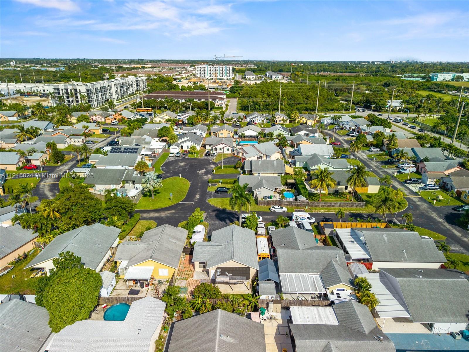 12740 Southwest 249th Terrace Homestead, FL 33032 - Photo 24 of 27 an aerial view of residential houses with outdoor space and trees