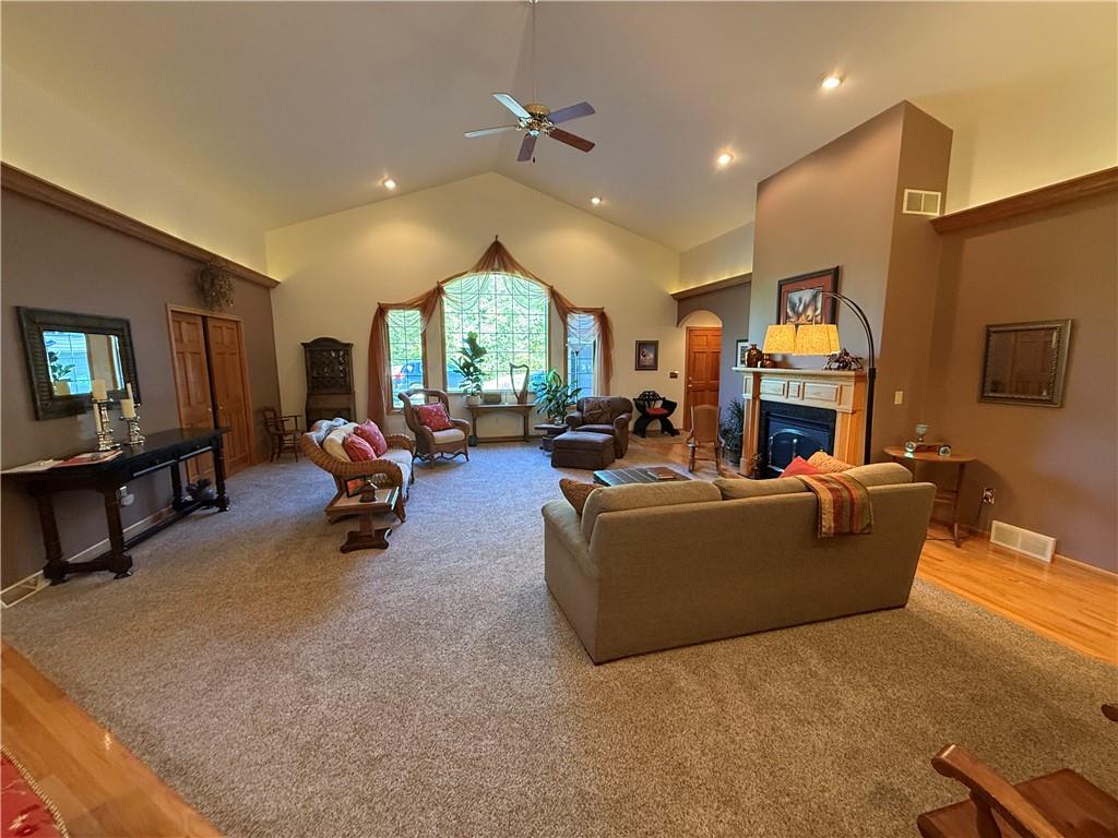 181 View Street Indiana, PA 15701 - Photo 13 of 34 a living room with furniture a large window and a flat screen tv