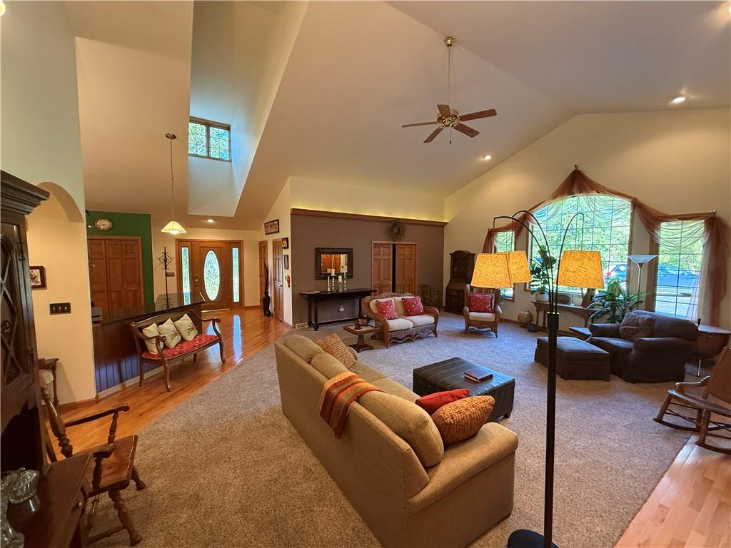 181 View Street Indiana, PA 15701 - Photo 14 of 34 a living room with furniture kitchen view and a wooden floor