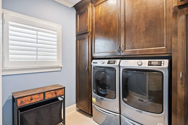 a outdoor space with lots of tables and chairs