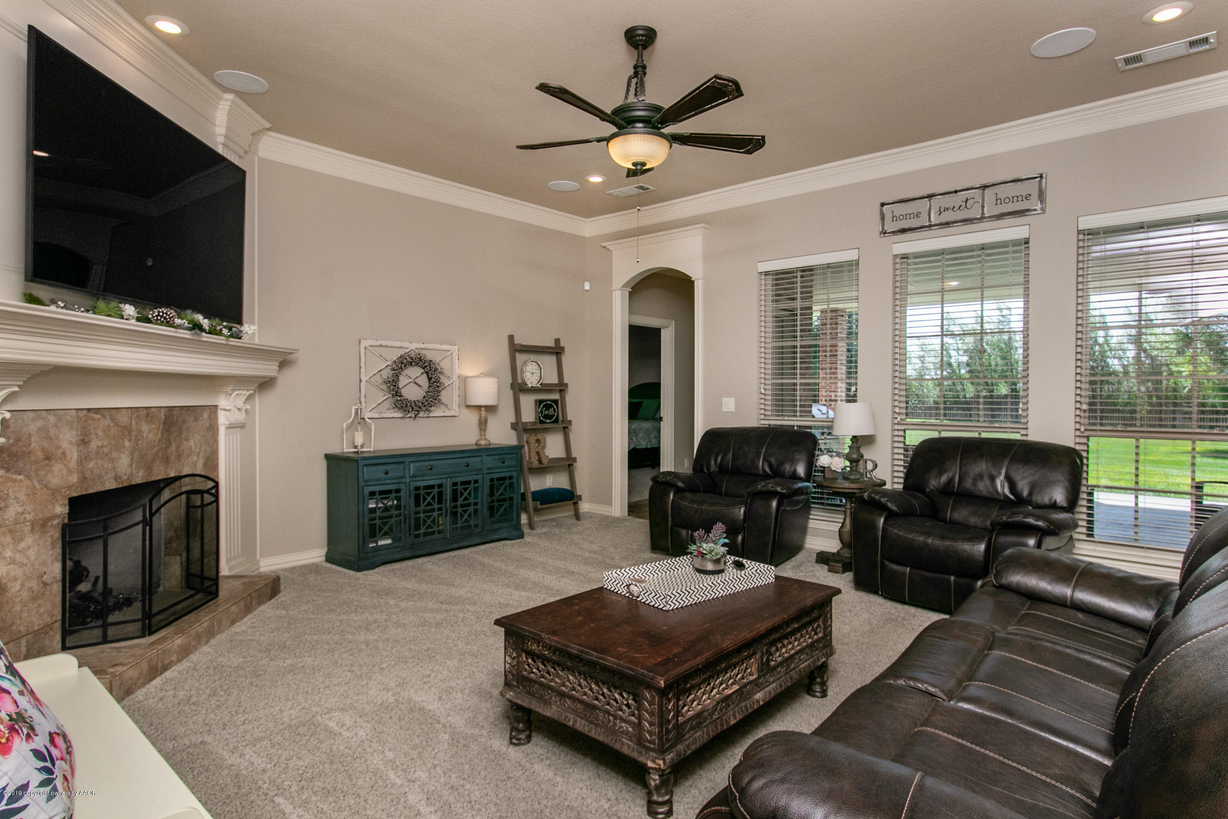 19351 Winding River Road Amarillo, TX 79119 - Photo 9 of 35 005_Living Room From Entry