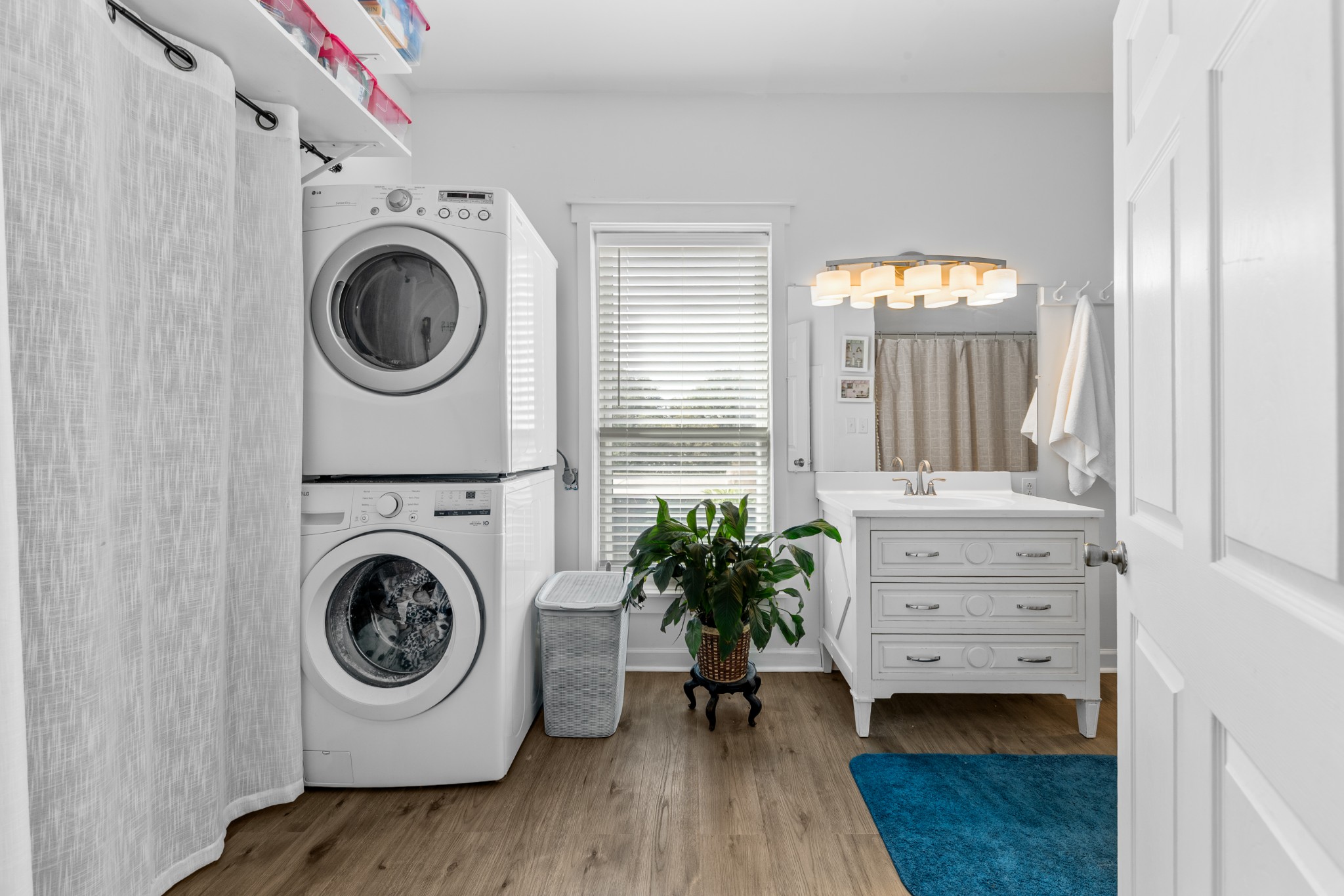 2191 Garner Road Mount Pleasant, TN 38474 - Photo 29 of 50 a view of a bedroom with washer and dryer