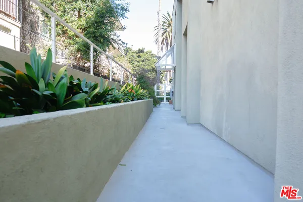 a view of an outdoor space and a street view