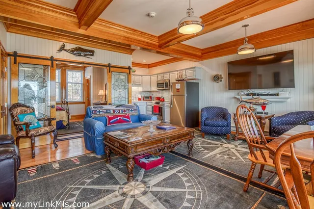 a outdoor space with lots of tables and chairs