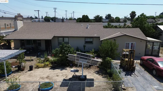 a aerial view of a house