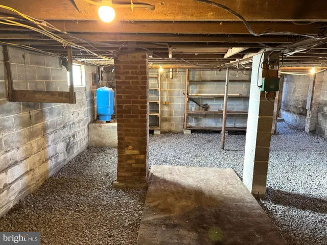 a view of storage and utility room