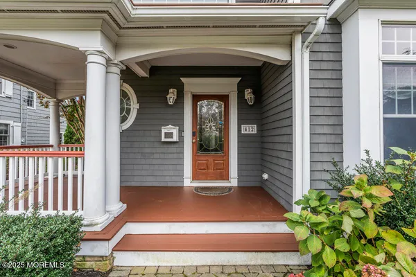 a view of a door of the house