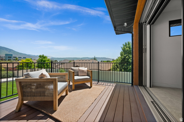 507 West Windmill Gate Cove Draper, UT 84020 - Photo 23 of 46 Wooden deck with a mountain view