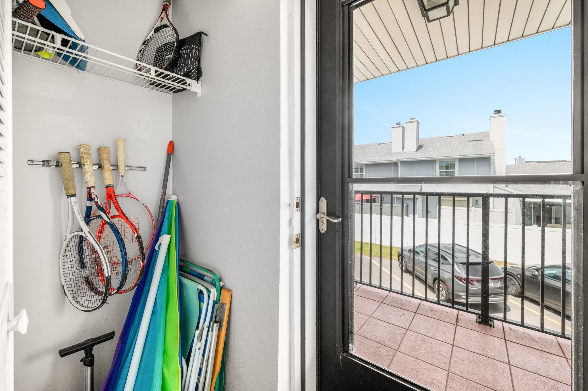 7175 A1A South, Unit F237 St. Augustine, FL 32080 - Photo 32 of 63 a view of a closet with storage