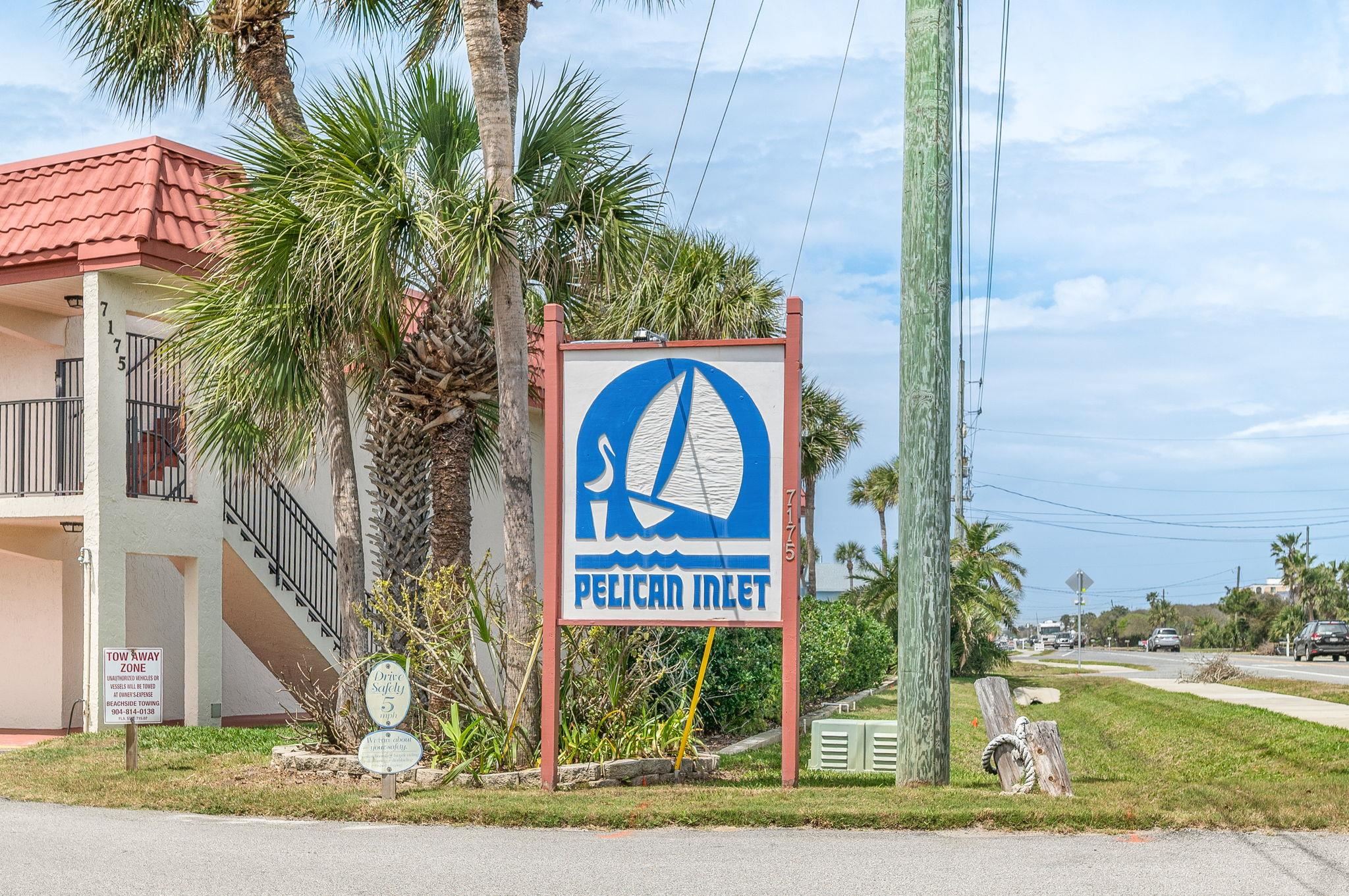 7175 A1A South, Unit F237 St. Augustine, FL 32080 - Photo 36 of 63 a sign on the side of a building